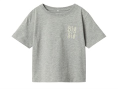 Name It t-shirt gray melange with big sister print